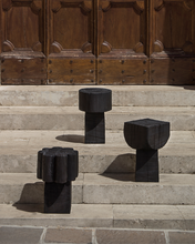 Load image into Gallery viewer, Burnt Black Coffee Table/Stool
