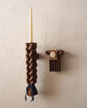 Load image into Gallery viewer, Braid &amp; Comb Candle Holder Set
