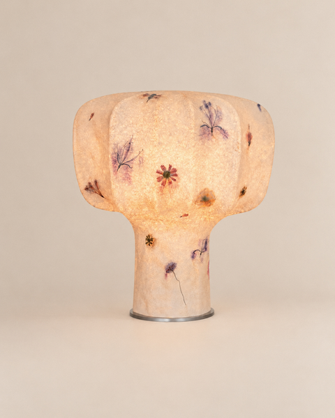 Paper Table Lamp With Flowers