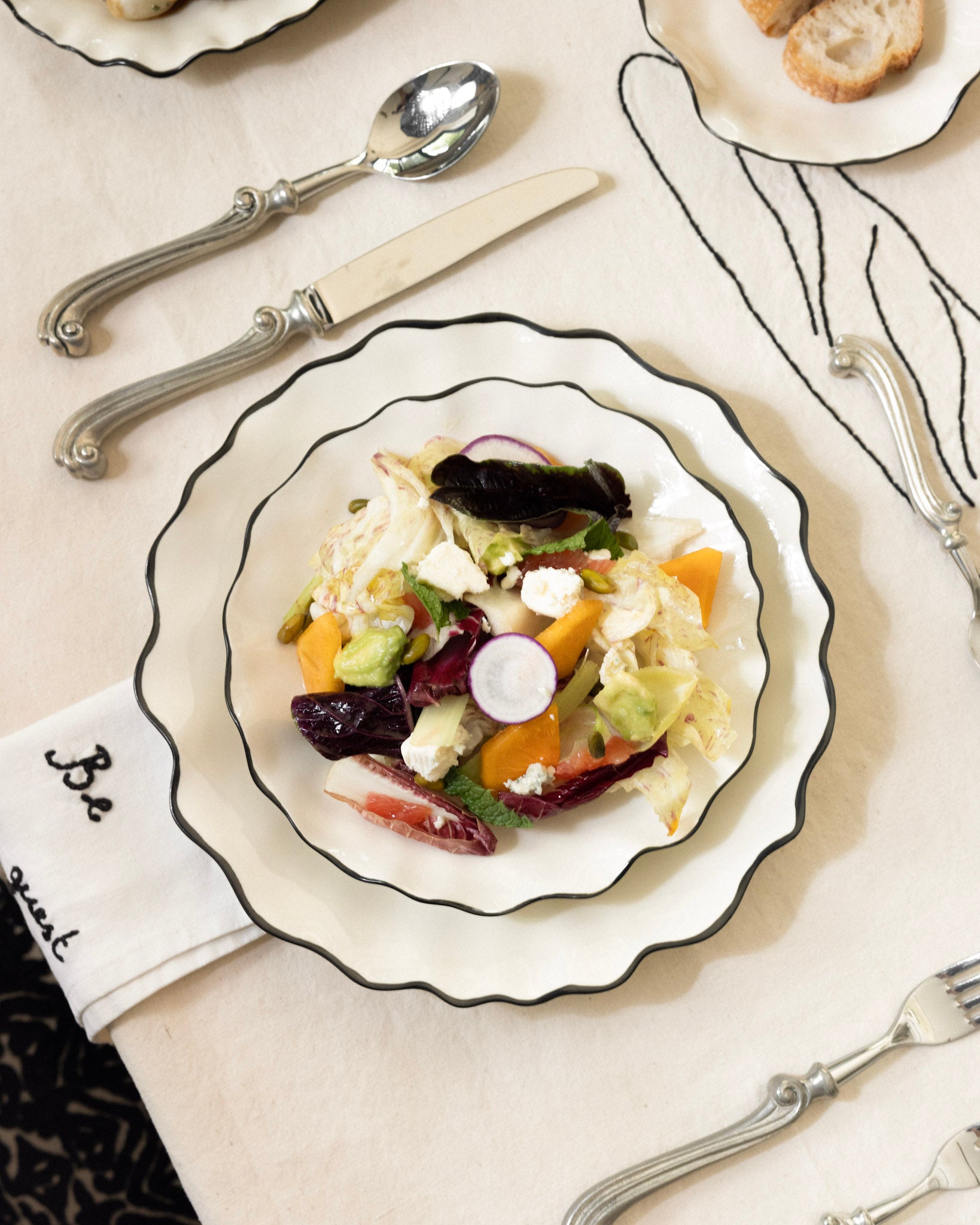 Ribbon Salad Plate – LES Collection