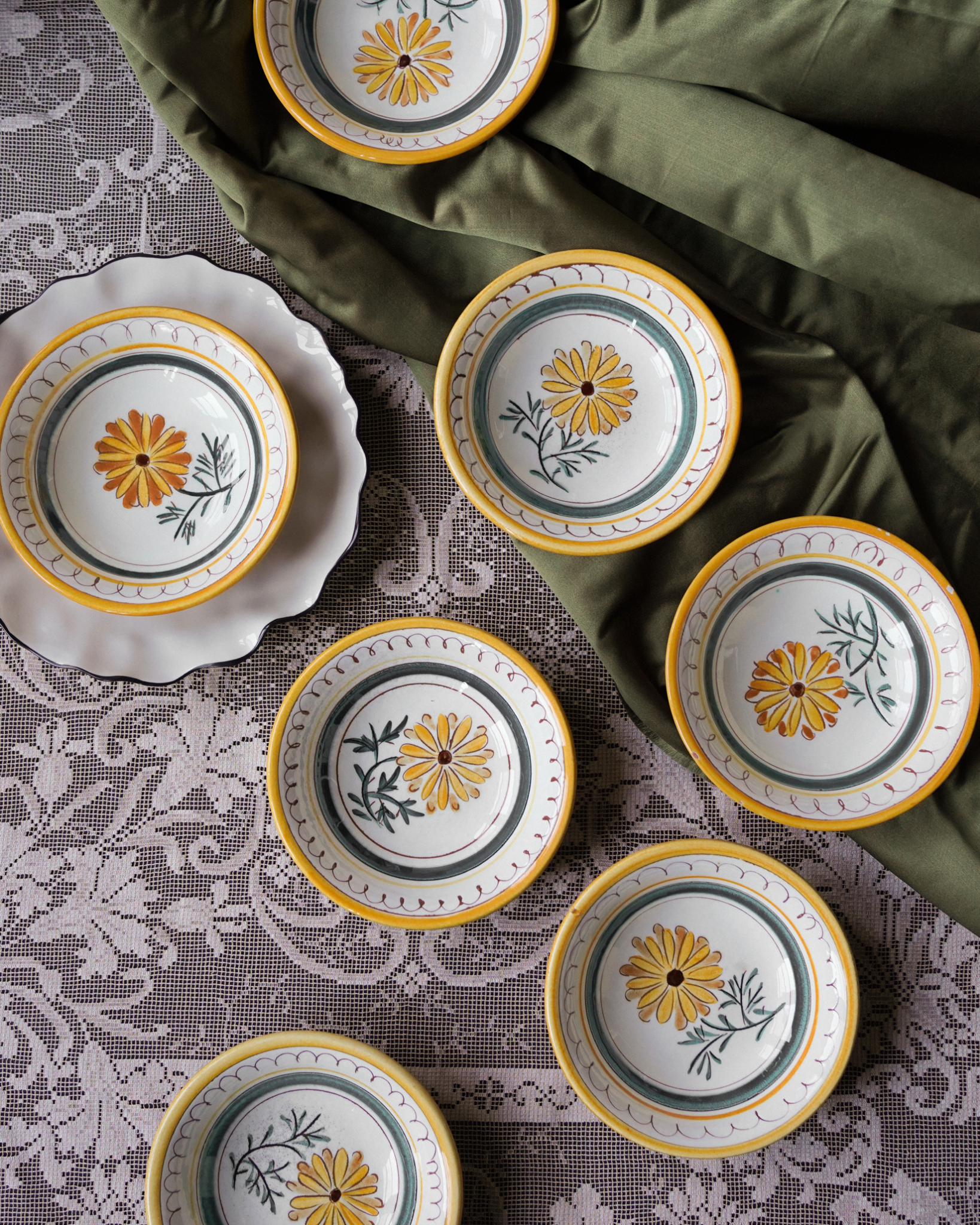 Hand-Painted Ceramic Plates – LES Collection