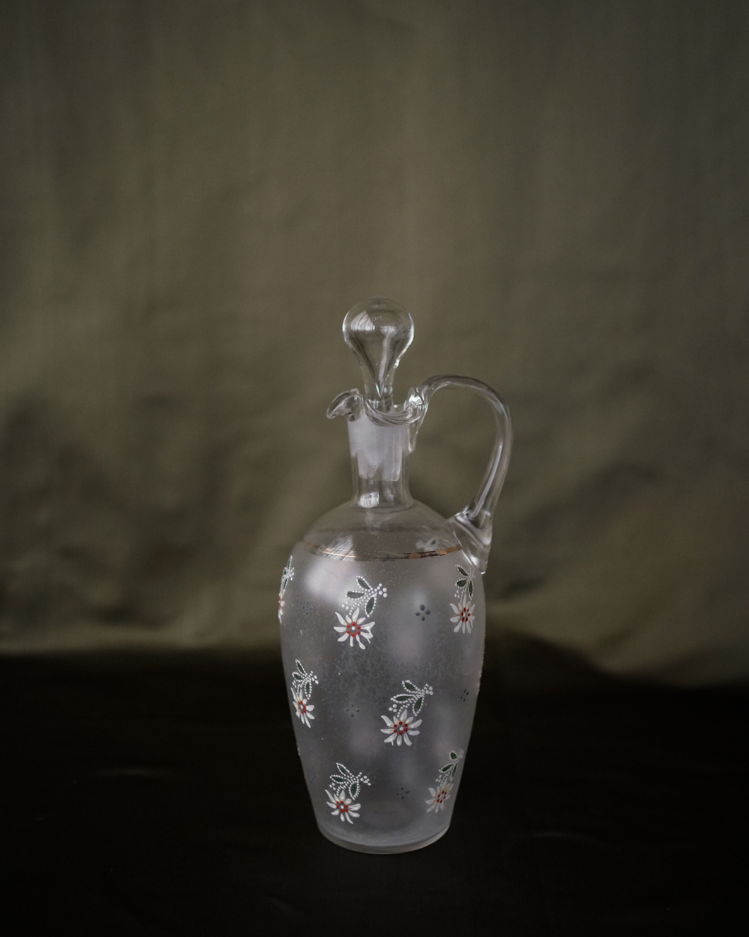 Hand-Blown Glass Decanter