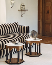 Load image into Gallery viewer, Neoclassical Marble Side Table Set
