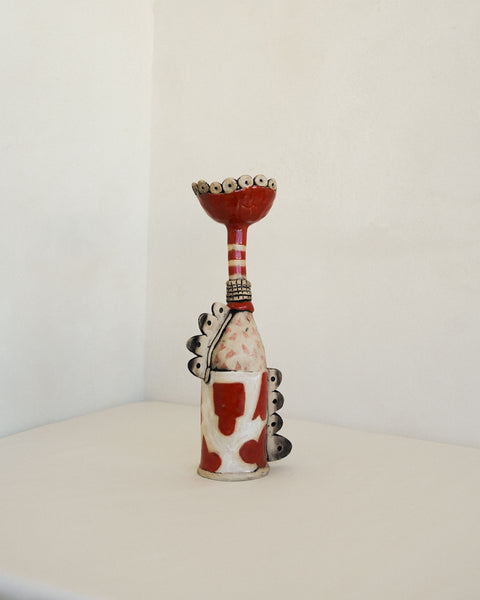 Red Flower Vessel