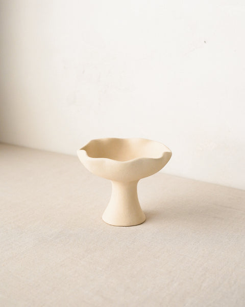 Ecru Pedestal Bowl