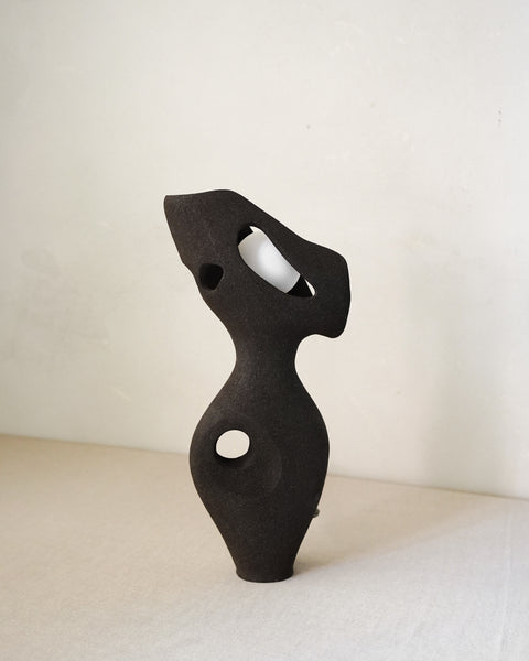 Large Exo Lamp in Charcoal