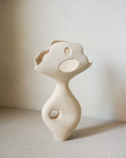 Large Exo Lamp in Oat