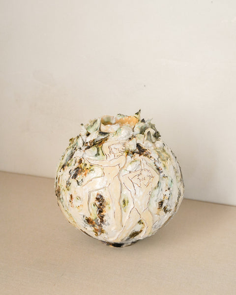 Lovers in the Forest Moon Jar