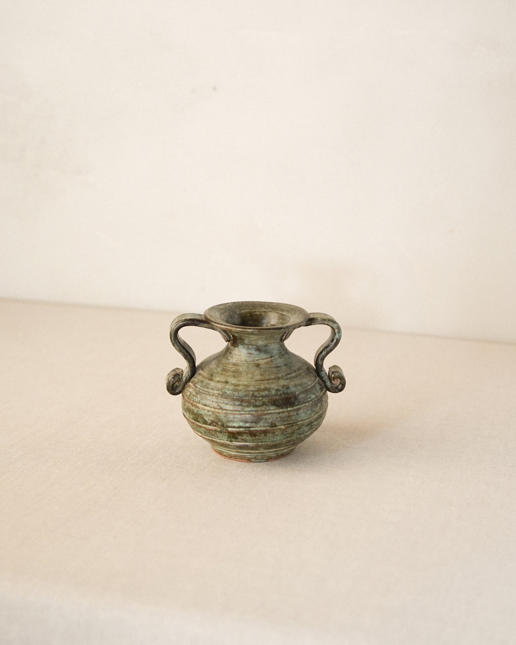 Italian Double Handle Clay Vase