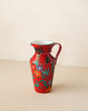 Load image into Gallery viewer, Italian Hand Painted Floral Pitcher Vase
