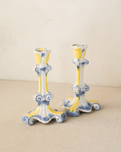 Load image into Gallery viewer, Italian Hand Painted Candlesticks
