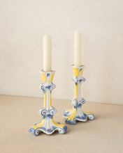 Load image into Gallery viewer, Italian Hand Painted Candlesticks
