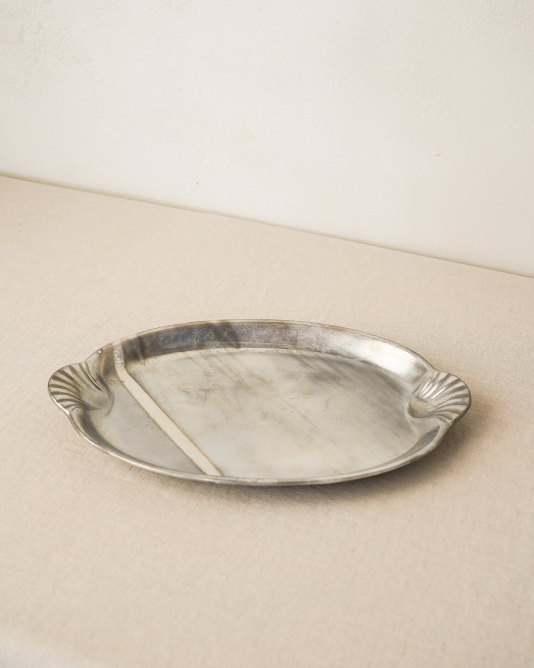 Pewter Scalloped Shell Platter