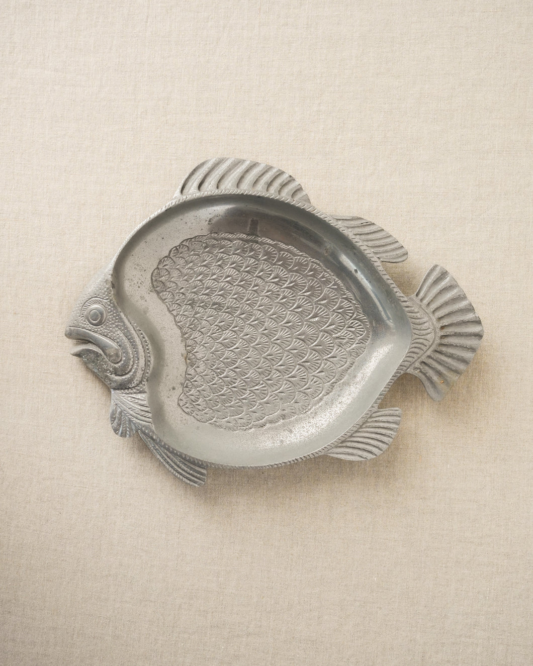 Large Metal Fish Serving Tray