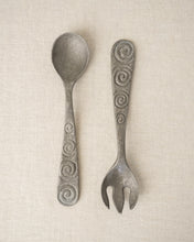 Load image into Gallery viewer, Brutalist Pewter Serving Set
