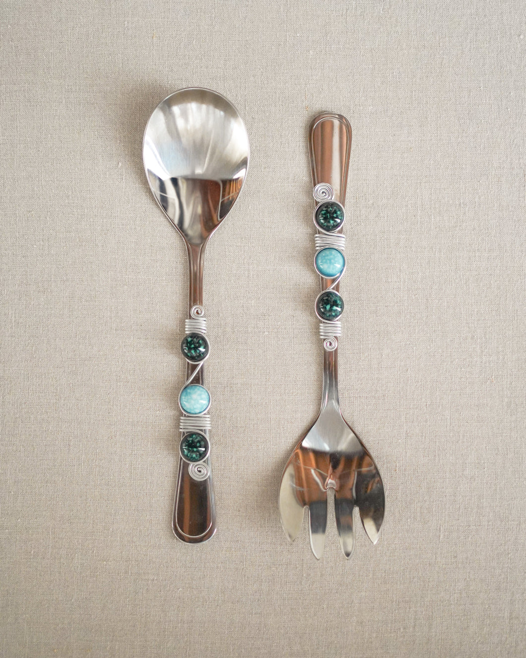 Stone Accent Serving Set