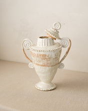 Load image into Gallery viewer, Wonky Cream Beaded Urn
