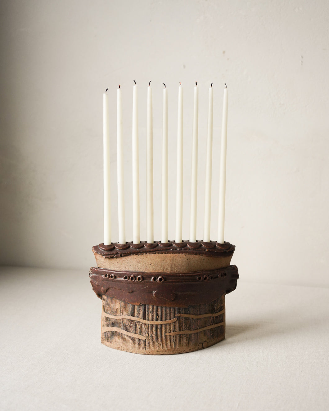 Studio Pottery Menorah