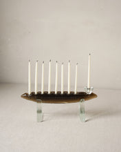 Load image into Gallery viewer, Cast Glass Menorah
