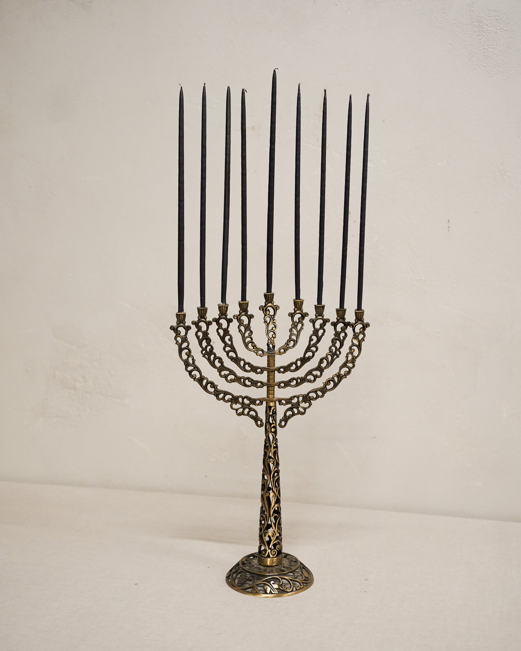 Brass Rotating Arm Menorah