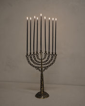 Load image into Gallery viewer, Brass Rotating Arm Menorah
