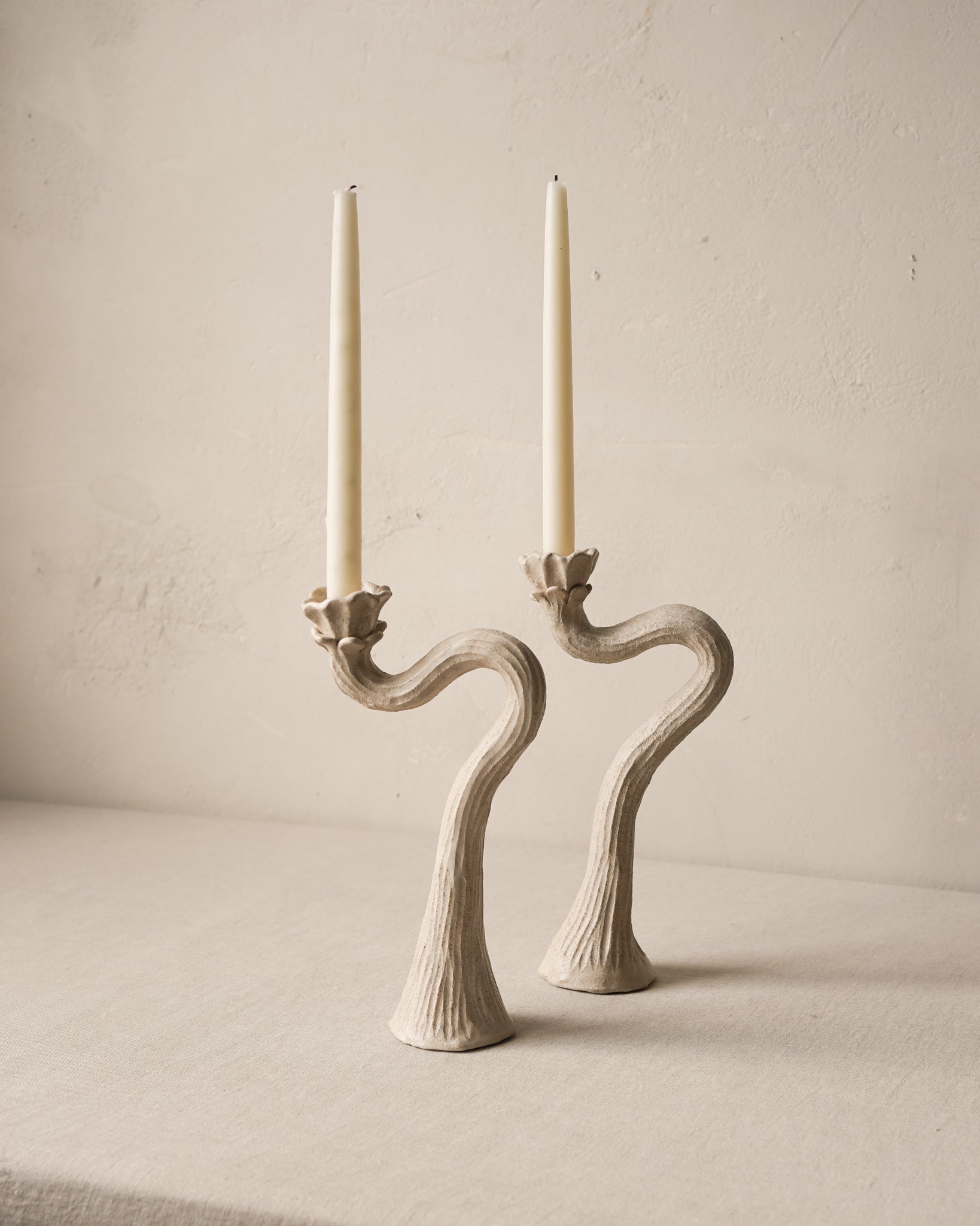 Desert Flower Candlestick Pair – LES Collection
