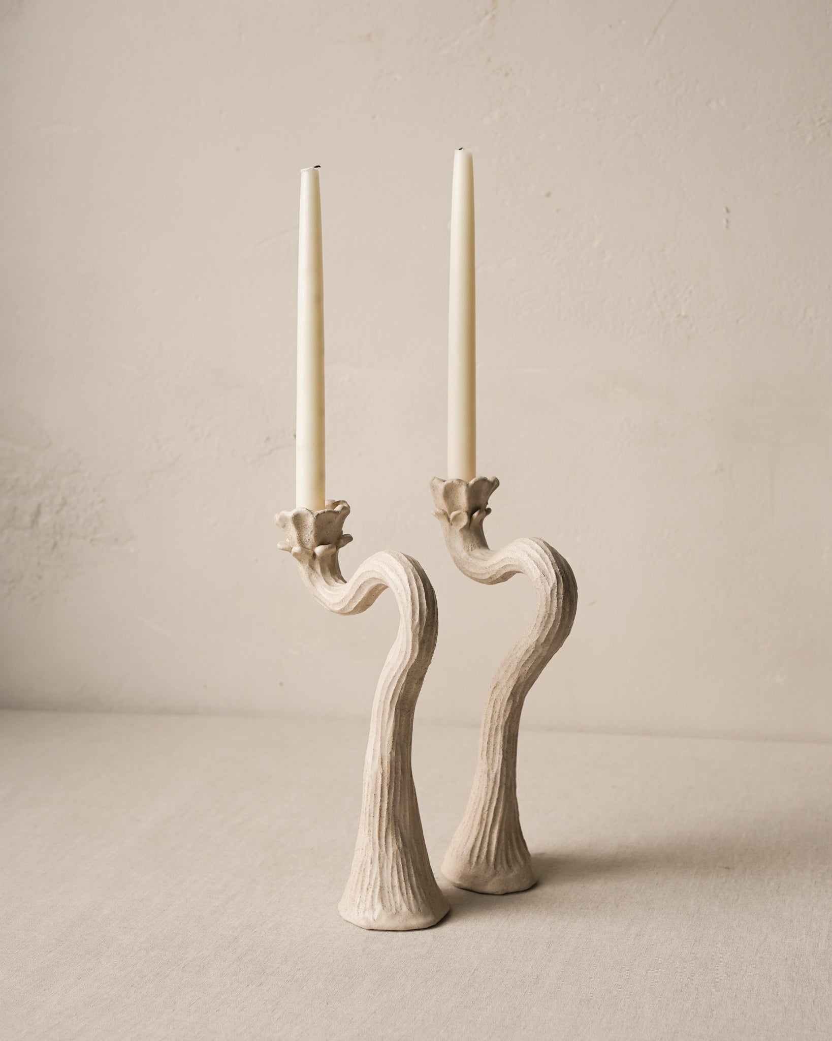☆botanical candle holder Desert Flower Candlestick Pair – LES Collection
