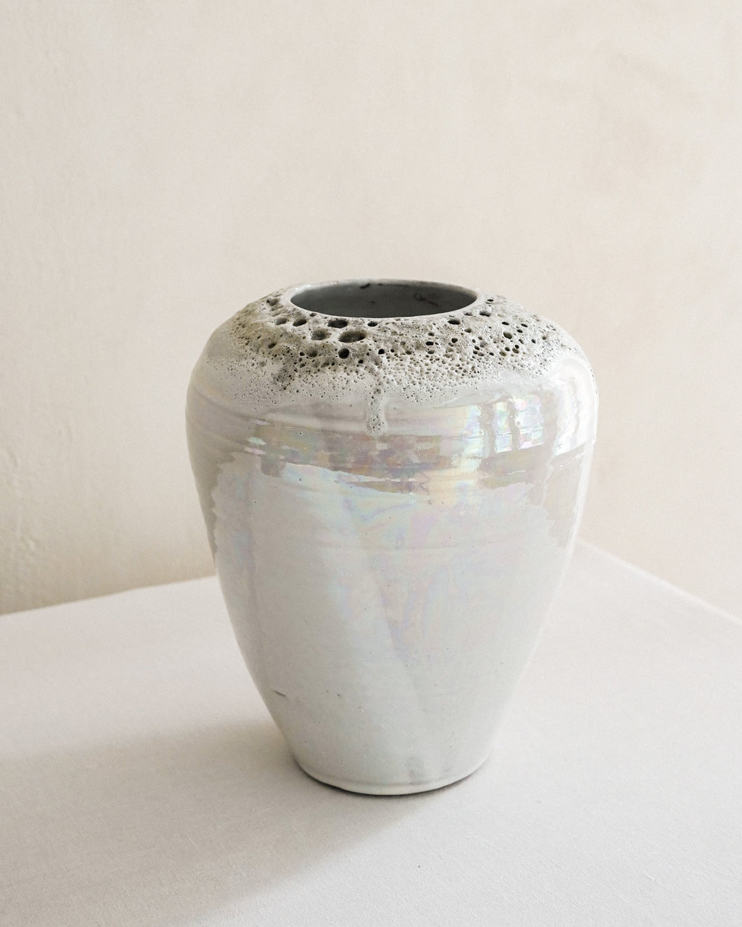 Esme Vase in Pearl Froth