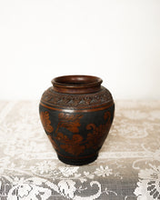 Load image into Gallery viewer, Redware Stenciled Vase
