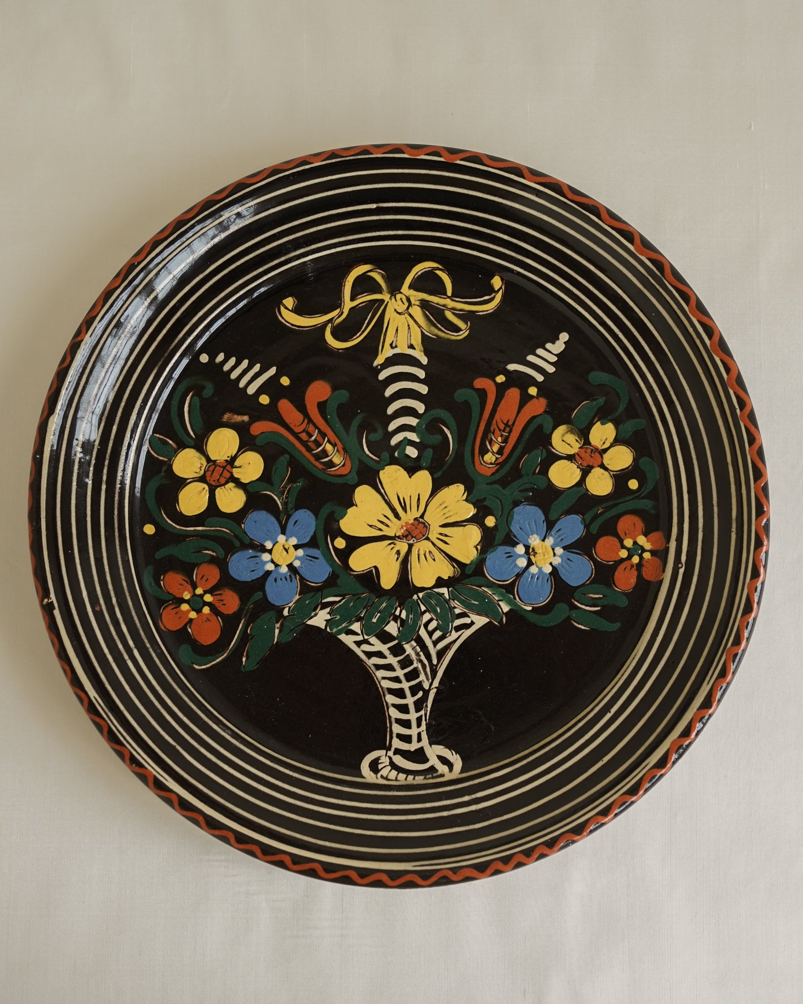 German Folk Art Wall Plate