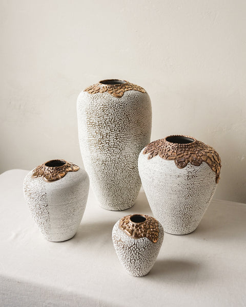 Esme Vase in Crawl Metallic