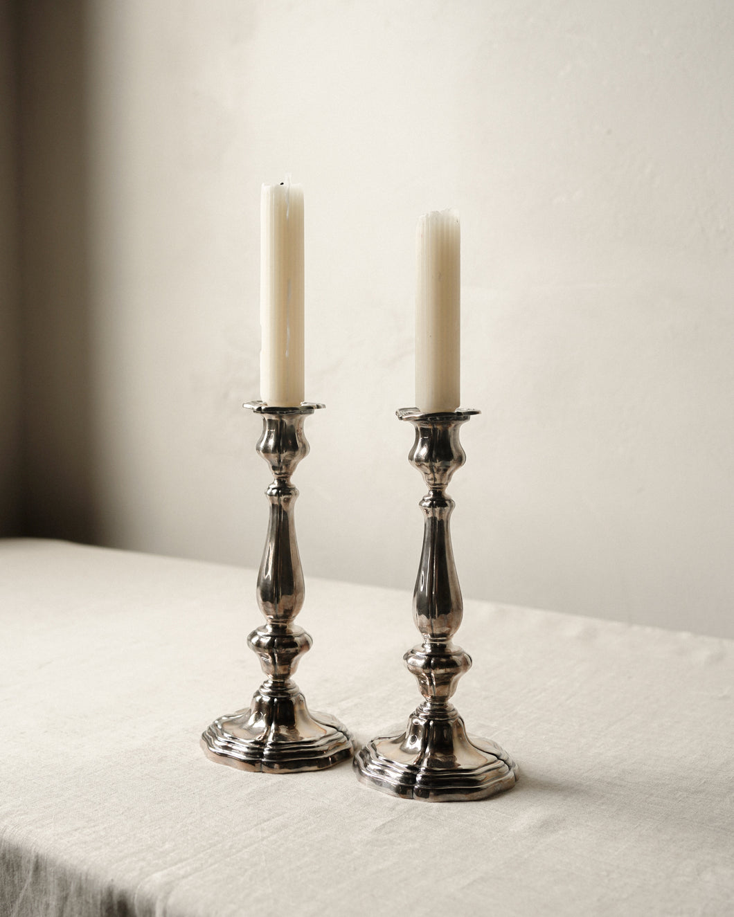 Silver Candlestick Set