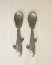 Load image into Gallery viewer, Pewter Fish Serving Set
