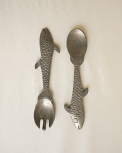 Load image into Gallery viewer, Pewter Fish Serving Set

