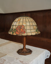 Load image into Gallery viewer, Rose Stained Glass Lamp
