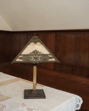 Load image into Gallery viewer, Pyramid Slag Glass Lamp
