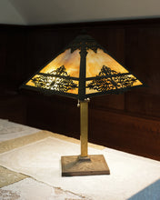 Load image into Gallery viewer, Pyramid Slag Glass Lamp
