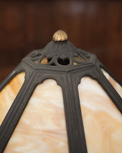 Load image into Gallery viewer, Paneled Slag Glass Lamp
