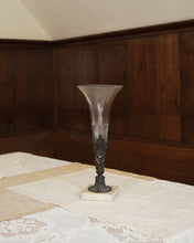 Load image into Gallery viewer, Trumpet Vase on Marble Base
