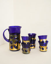 Load image into Gallery viewer, Cobalt Fish Pitcher Set
