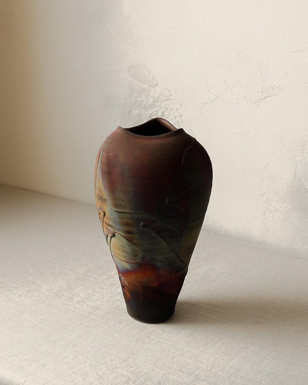 Grande Raku Vase