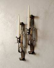 Load image into Gallery viewer, Brutalist Gothic Iron Sconces
