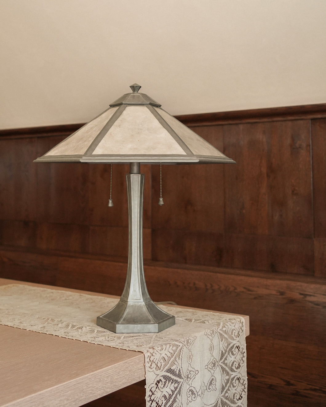 Pewter Table Lamp