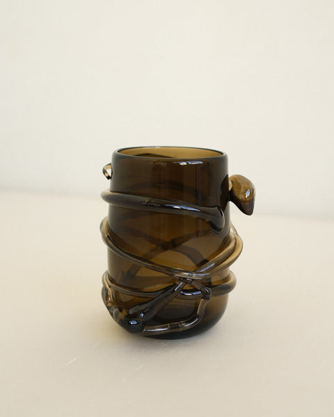 Vine Glass In Smoky Quartz