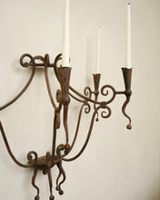 Load image into Gallery viewer, Wrought Iron Wall Candelabra

