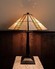 Load image into Gallery viewer, Stained Glass Panel Lamp

