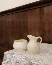 Load image into Gallery viewer, White Ceramic Sugar and Creamer Set
