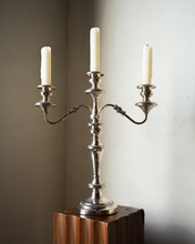 Load image into Gallery viewer, Ornate Silver Plate Candelabra
