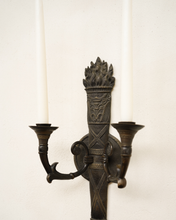 Load image into Gallery viewer, Bronze Torch Candle Sconce
