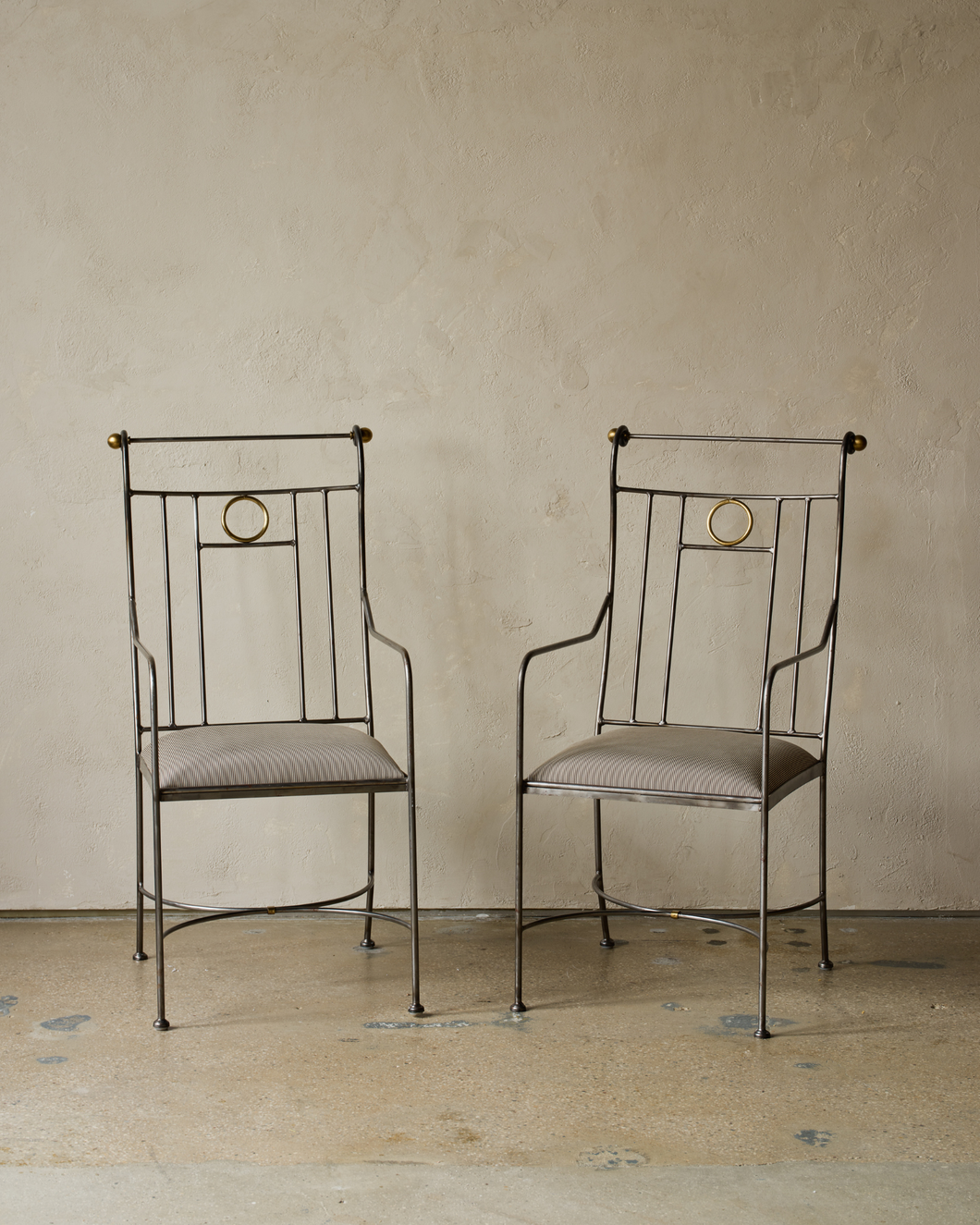 Hammered Verdigris Chairs